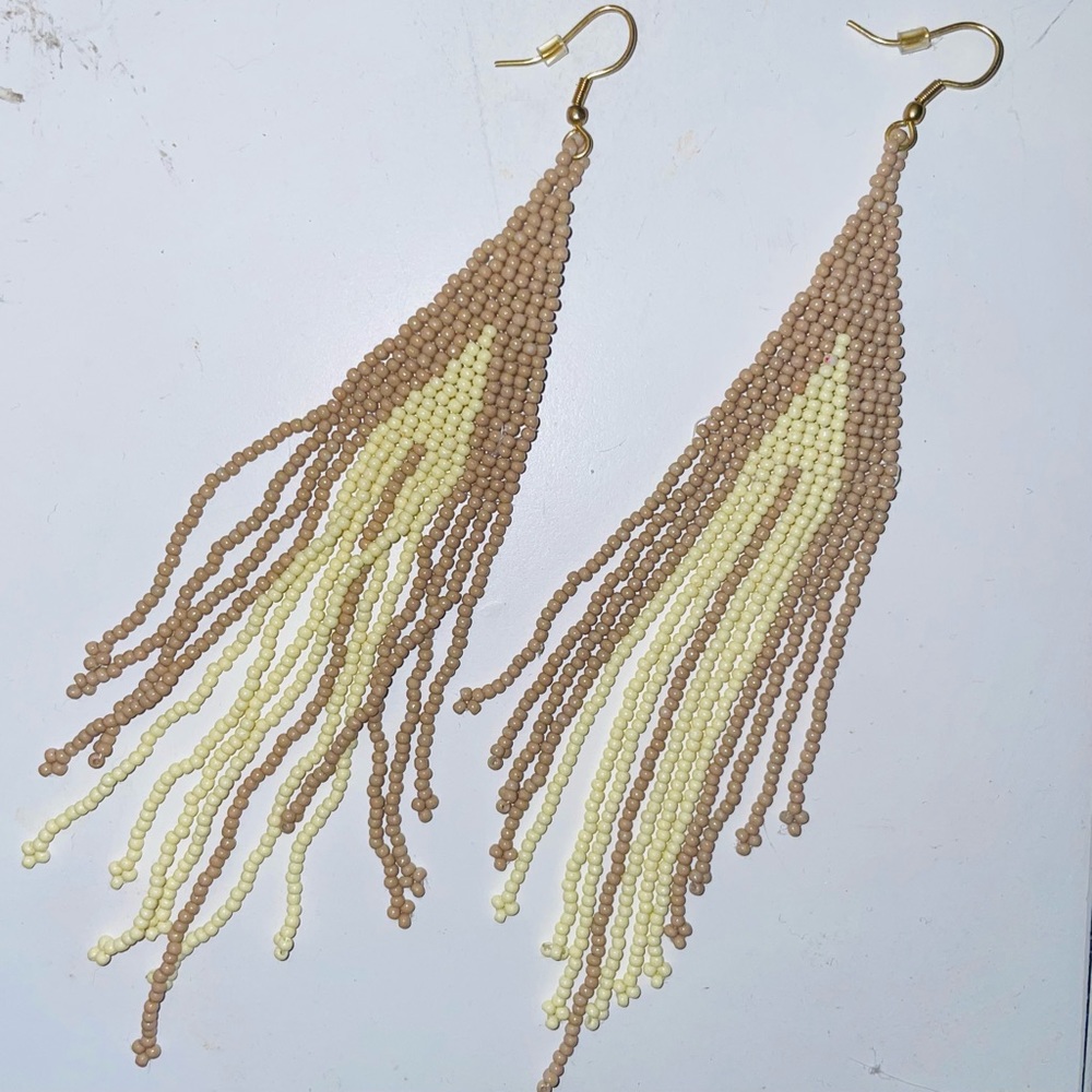 Beaded Tassel Earrings